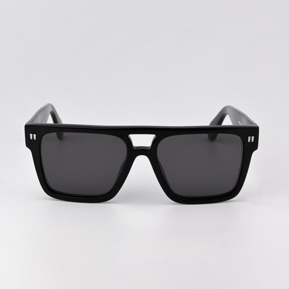 Off-White SPRINGFIELD Women Sunglasses Black Square Grey  Model OERI133 1007 - Picture 1 of 11